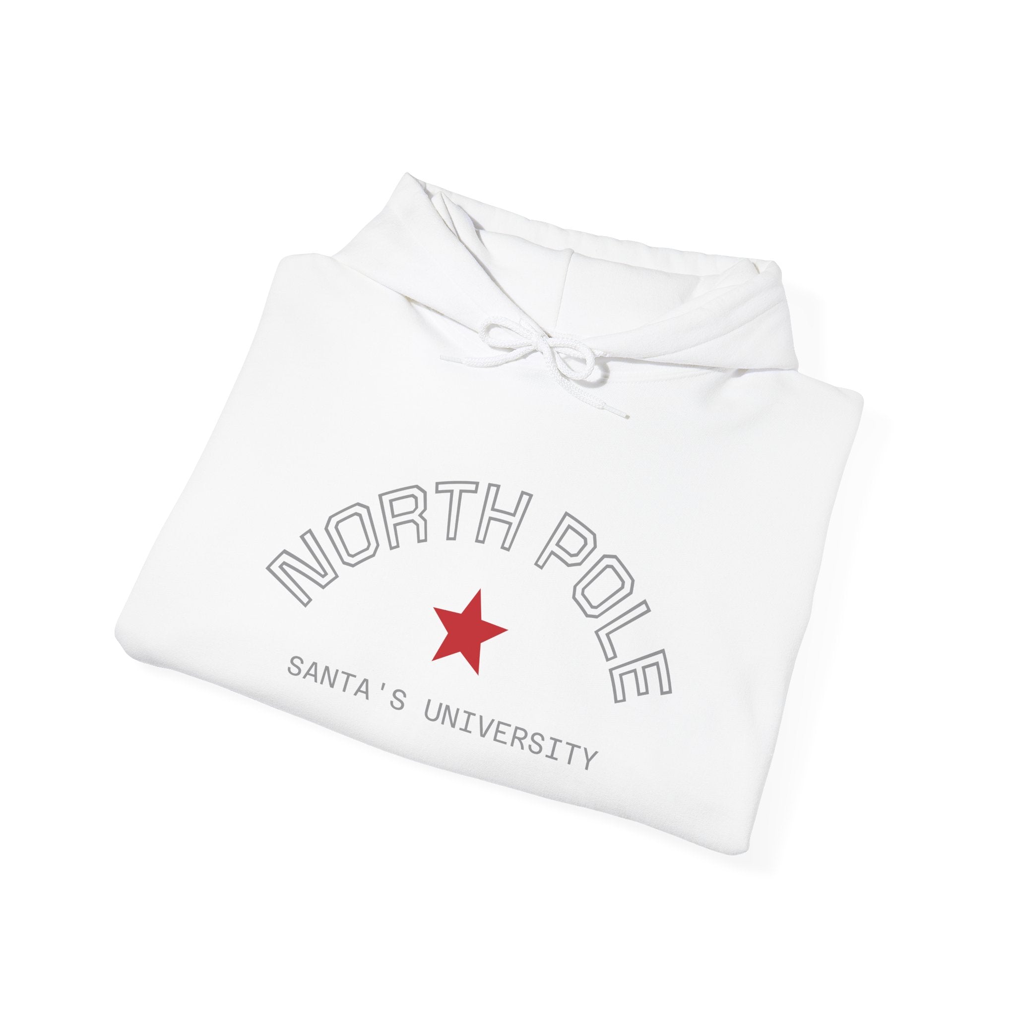 North Pole Santa's University Hoodie - Unisex Heavy Blend Sweatshirt for Holiday Cheer
