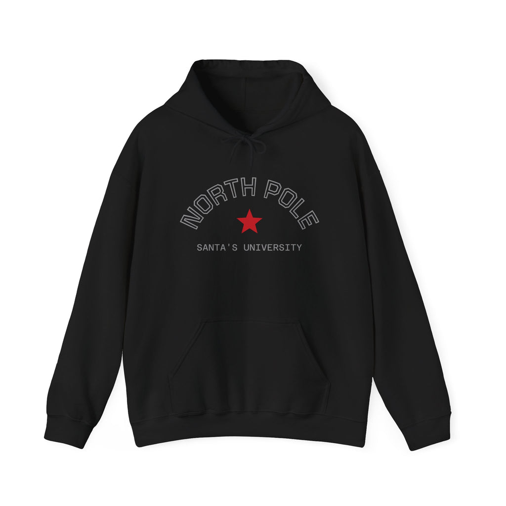 North Pole Santa's University Hoodie - Unisex Heavy Blend Sweatshirt for Holiday Cheer