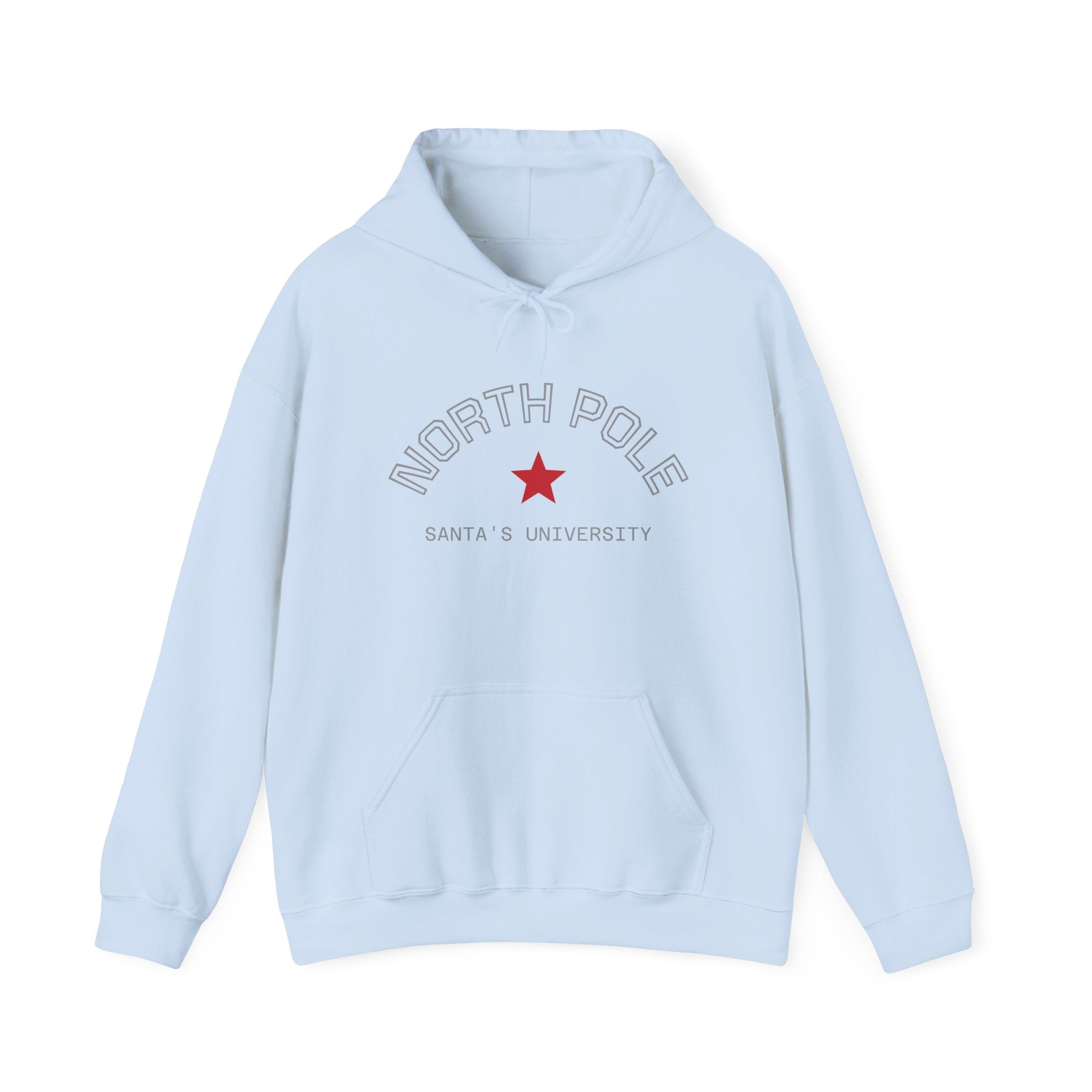North Pole Santa's University Hoodie - Unisex Heavy Blend Sweatshirt for Holiday Cheer