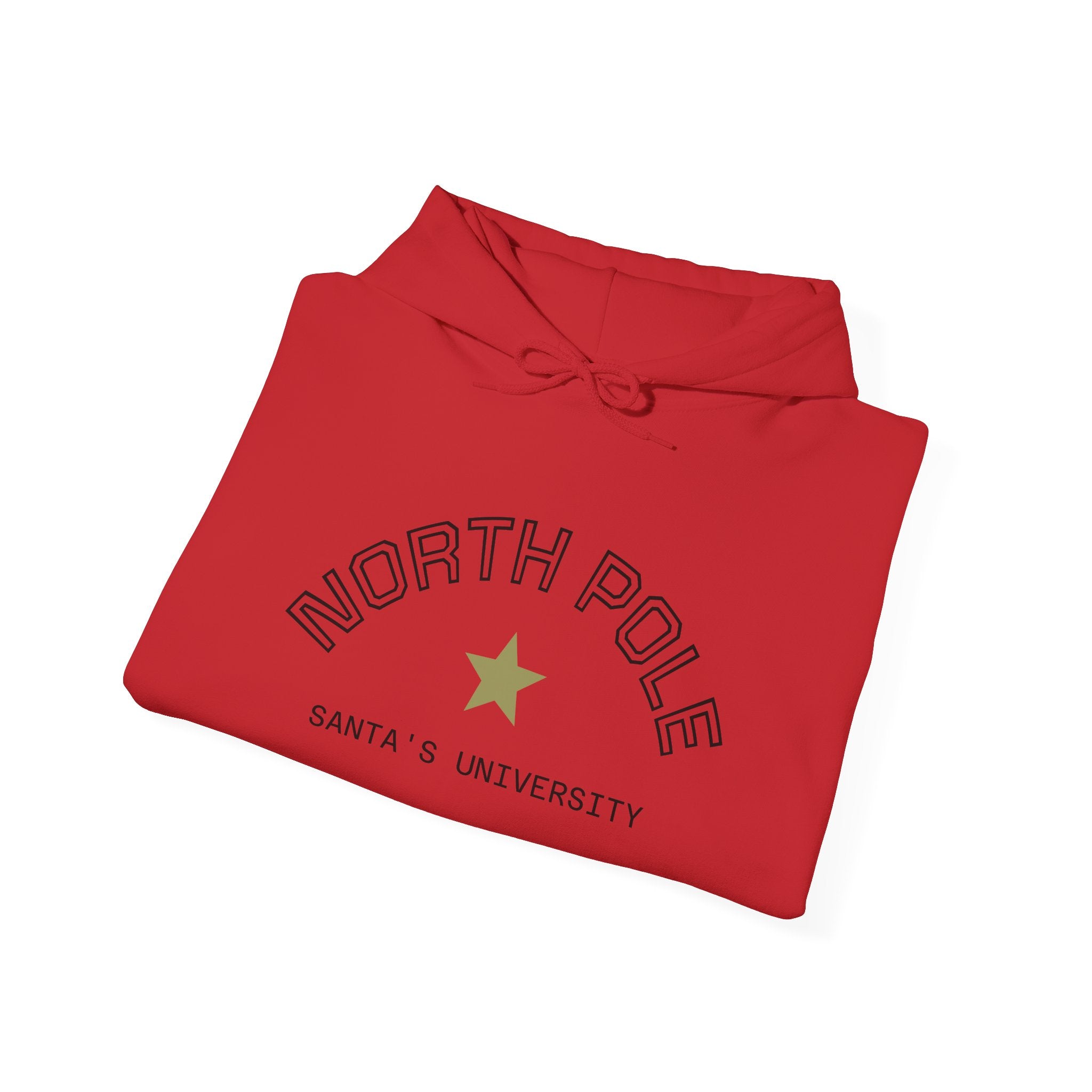 North Pole Santa's University Hoodie - Unisex Heavy Blend Sweatshirt for Holiday Cheer