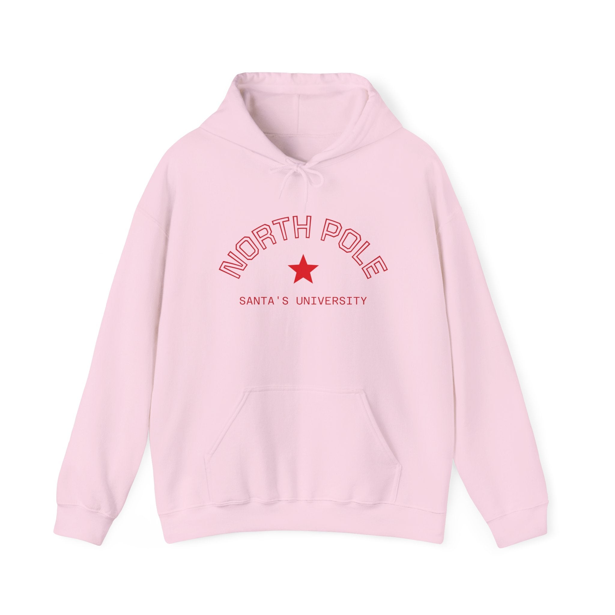 North Pole Santa's University Hoodie - Unisex Heavy Blend Sweatshirt for Holiday Cheer