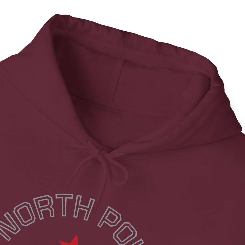 North Pole Santa's University Hoodie - Unisex Heavy Blend Sweatshirt for Holiday Cheer