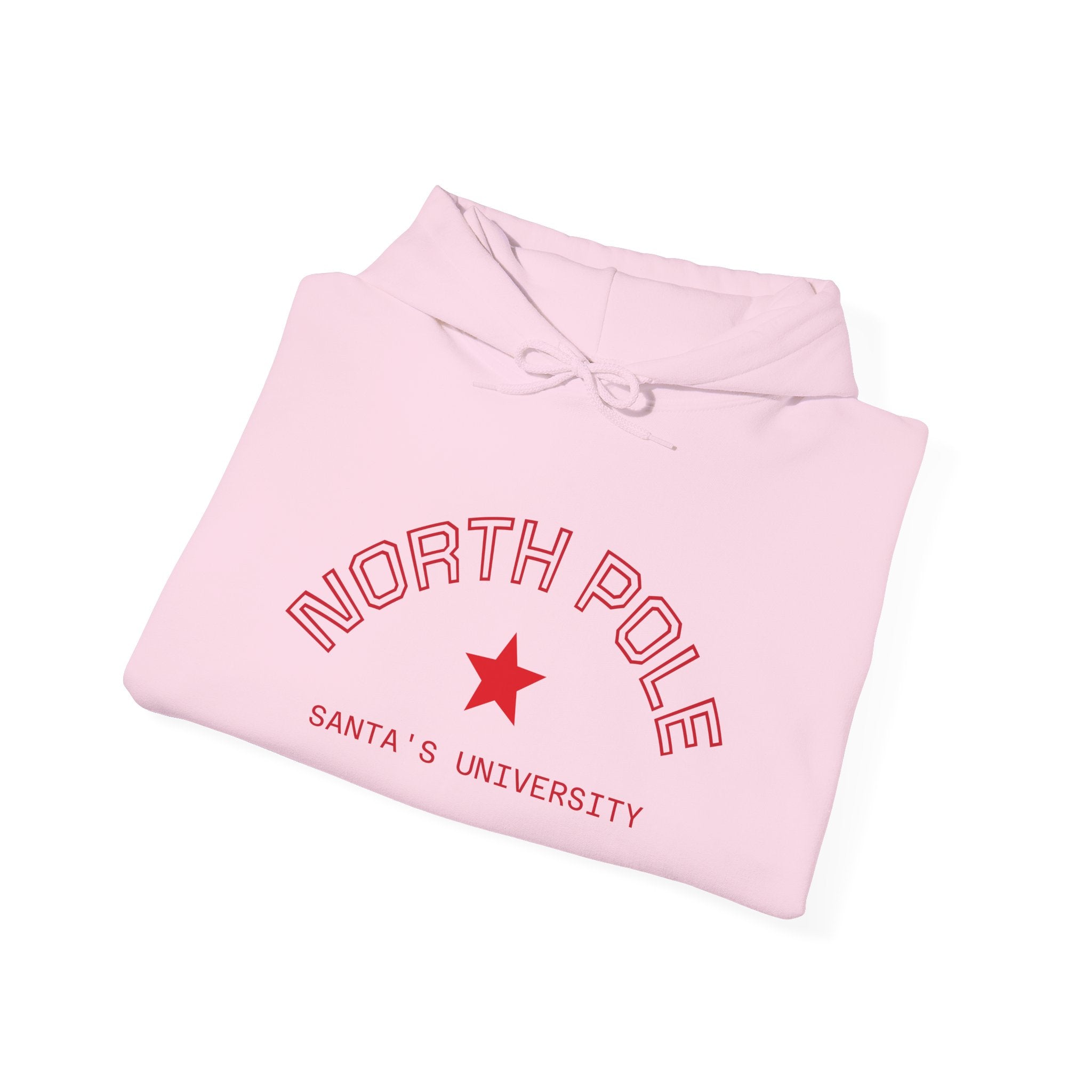 North Pole Santa's University Hoodie - Unisex Heavy Blend Sweatshirt for Holiday Cheer