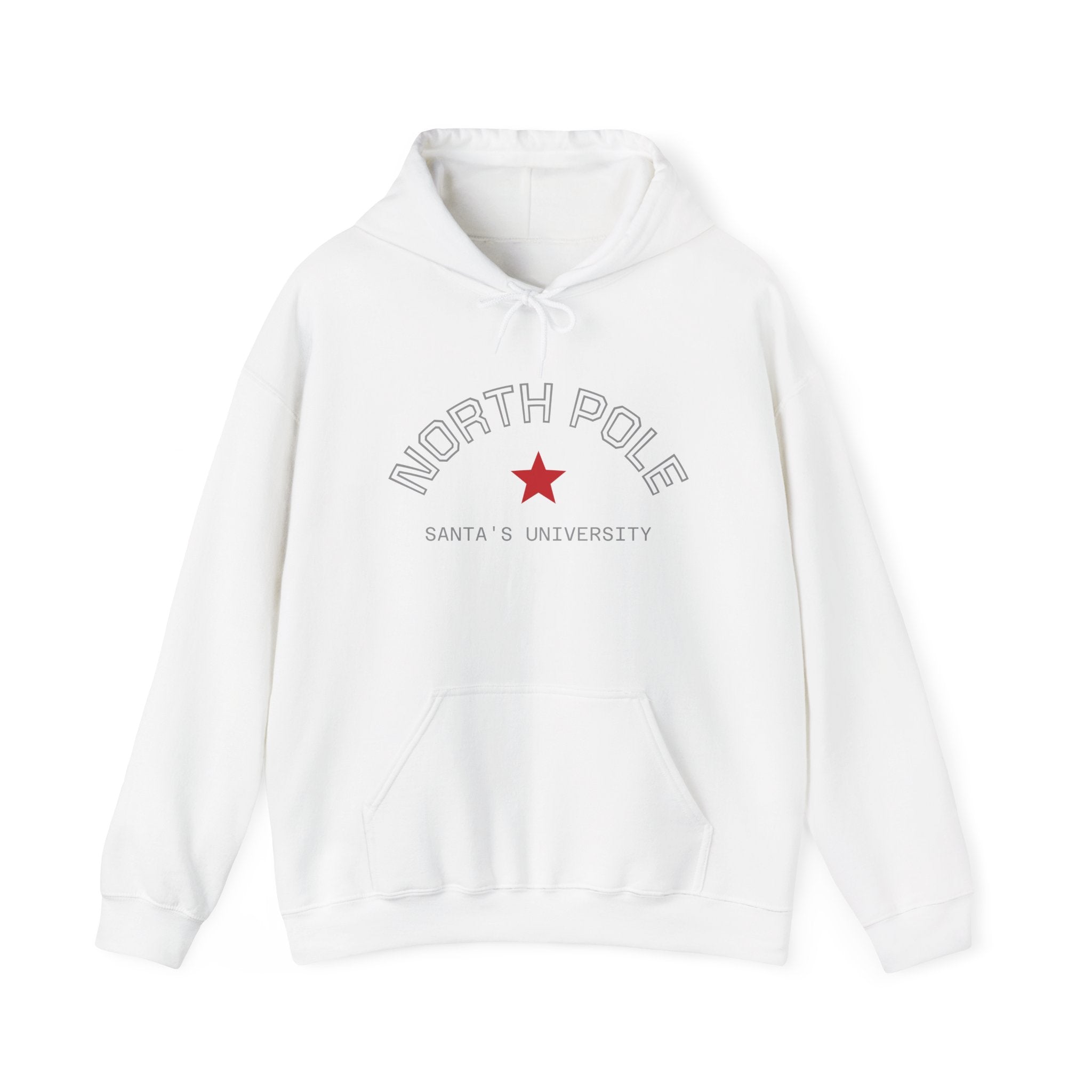 North Pole Santa's University Hoodie - Unisex Heavy Blend Sweatshirt for Holiday Cheer