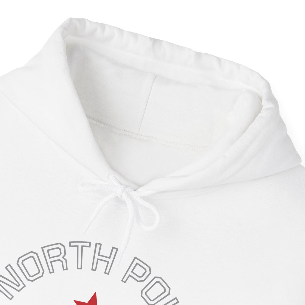 North Pole Santa's University Hoodie - Unisex Heavy Blend Sweatshirt for Holiday Cheer
