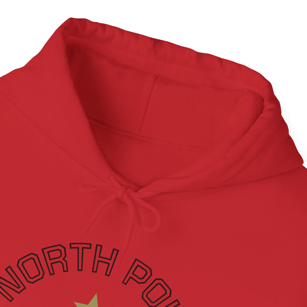 North Pole Santa's University Hoodie - Unisex Heavy Blend Sweatshirt for Holiday Cheer