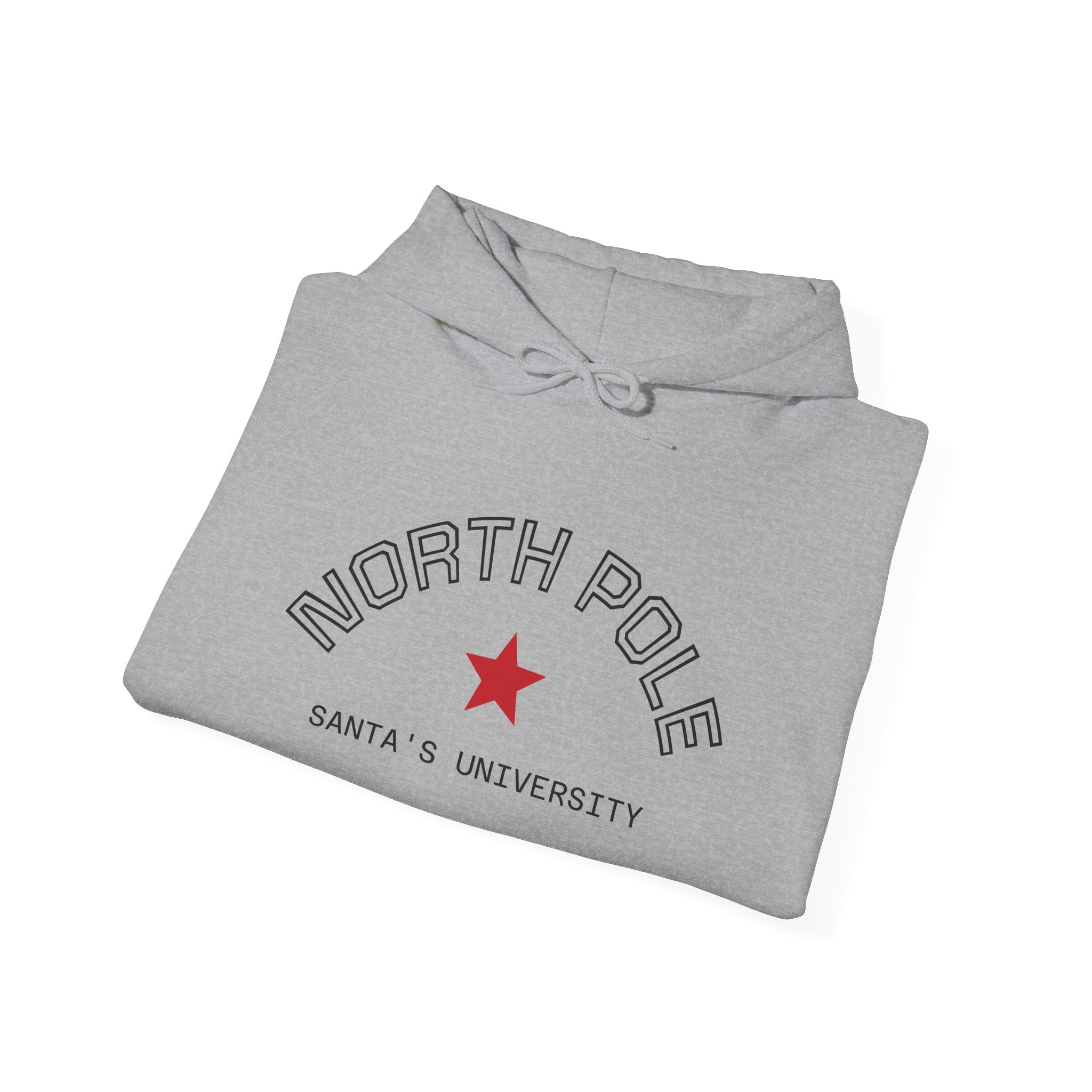 North Pole Santa's University Hoodie - Unisex Heavy Blend Sweatshirt for Holiday Cheer